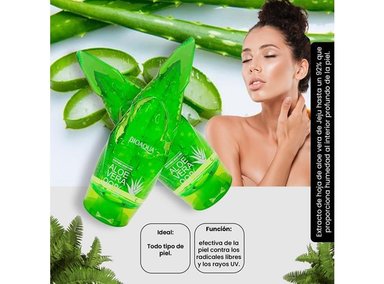 GEL ALOE VERA 99% SOOTHING MOISTURE ROSTRO BIOAQUA AROMÁTICA 3 UNIDADES - 3