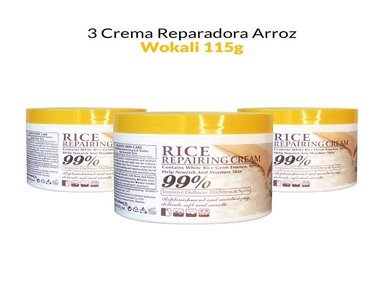 CREMA ROSTRO FRUIT OF THE WOKALI AROMÁTICA 3 UNIDADES REPARADORA ARROZ 115G - 1
