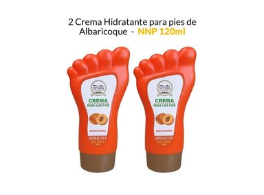 CREMA HIDRATANTE PIES NEVADA NATURAL PRODUCTS AROMÁTICA 2 UNIDADES ALBARICOQUE NNP 120ML - 1