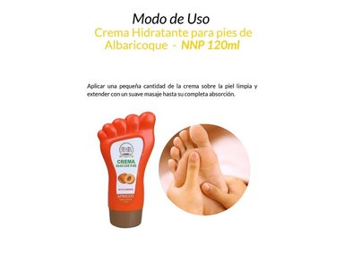 CREMA HIDRATANTE PIES NEVADA NATURAL PRODUCTS AROMÁTICA 2 UNIDADES ALBARICOQUE NNP 120ML - 2