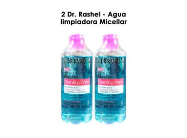 PACK 2 DESMAQUILLANTE FACIAL DR RASHEL AGUA LIMPIADORA MICELLAR - 1