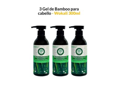 GEL FRUIT OF THE WOKALI 300ML BAMBOO Y QUERATINA 3 UNIDADES - 1