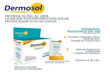 PACK 2 CREMA FACIAL DERMASOL FOTOPROTECTORA PEDIATRICO DERMOSOL SPF 100 60 GR