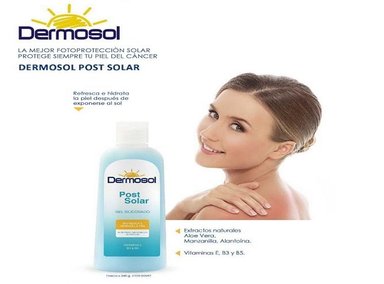 PACK 2 CREMA FACIAL DERMASOL GEL SILICONADO POST SOLAR DERMOSOL SPF 50+ 240 GR