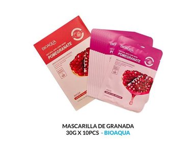 MASCARILLA BIOAQUA 30G NATURAL GRANADA 10PCS
