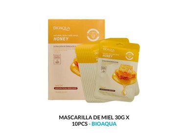 MASCARILLA BIOAQUA 30G NATURAL MIEL 10PCS