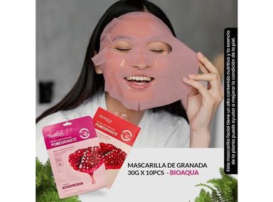 MASCARILLA BIOAQUA 30G NATURAL GRANADA 10PCS 3 UNIDADES - 3