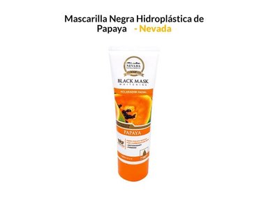 MASCARILLA NEVADA NATURAL PRODUCTS 120G NEGRA HIDROPLASTICA PAPAYA