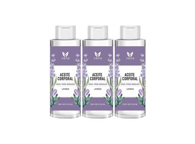 ACEITE CUERPO VENA AROMÁTICA 3 UNIDADES LAVANDA 250ML - 1
