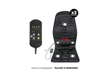 ASIENTO MASAJEADOR 3 PORTÁTIL