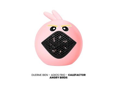 CALEFACTOR ANGRY BIRDS ROSADO