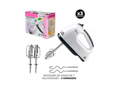 BATIDORA DE MANO 3 DE 7 VELOCIDADES