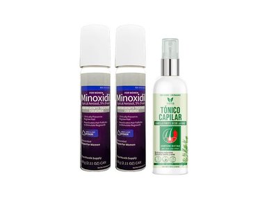 ESPUMA VENA MINOXIDIL %5 M 60ML 2UDS + TÓNICO CAPILAR 120ML