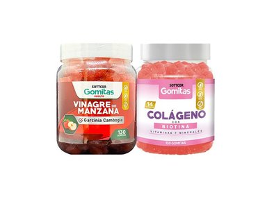 GOMITAS ADULTO VINAGRE DE MANZANA + COLAGENO Y BIOTINA