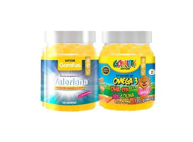 GOMITAS ADULTO VALERIANA + GOMITAS OMEGA NIÑOS