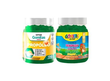 DUO GOMITAS PROPOLEO NIÑOS + PROPOLIO ADULTO SOTTCOR