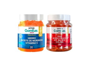GOMITAS ADULTO HIERRO+ GOMITAS CON DHA ACIDO FOLICO