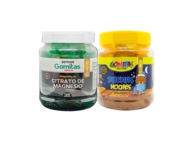 GOMITAS ADULTO CITRATO DE MAGNESIO + BUENAS NOCHES NIÑOS