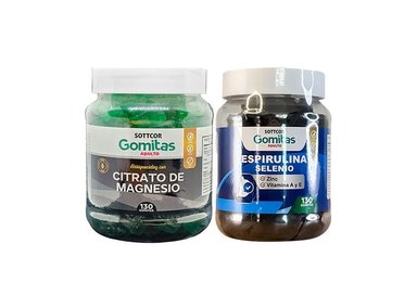 GOMITAS ADULTO CITRATO DE MAGNESIO + ESPIRULINA SELENIO