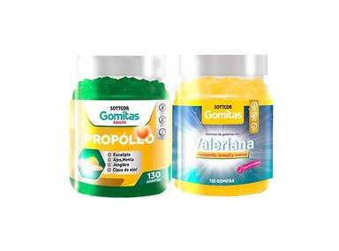 GOMITAS ADULTO PROPOLIO + GOMITAS VALERIANA ADULTOS