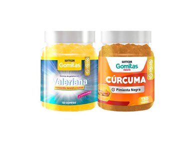 GOMITAS ADULTO VALERIANA + GOMITAS CURCUMA ADULTO