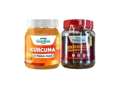GOMITAS ADULTO CURCUMA + GOMITAS MACA NEGRA