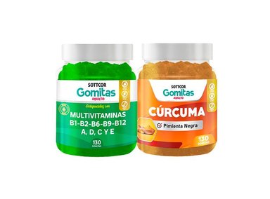 GOMITAS ADULTO MULTIVITAMINAS + GOMITAS CURCUMA ADULTO