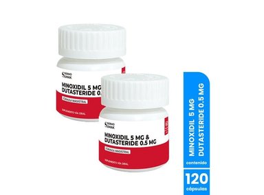 MINOXIDIL 5 MG Y DUTASTERIDE 0,5 MG X 60 CAPS DERMO SUMAK 2 UNI