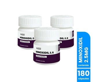 MINOXIDIL 2,5MG 60 CAPSULAS - DERMO SUMAK 3 UND