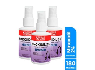 LOCIÓN MINOXIDIL MUJER 2% - DERMO SUMAK 3 UNI