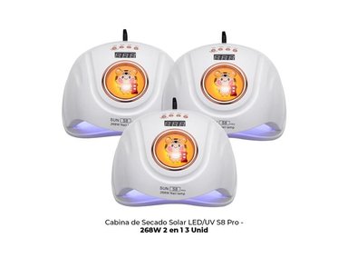 CABINA DE SECADO SOLAR LEDUV S8 PRO 268W 2 EN 1 3UNI - 2