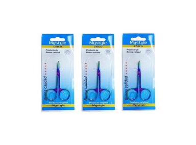 MYSTYLE TIJERA MANICURE TORNASOL 3 UNID