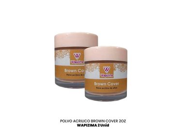 WAPIZIMA POLVO ACRILICO BROWN COVER 2OZ 2 UNID - 2
