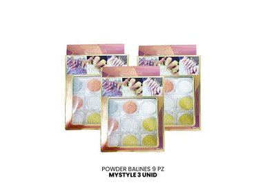 NAIL ART POWDER BALINES 9 PZ 3 UNID - 2