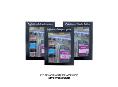 MYSTYLE KIT PRINCIPIANTE DE ACRILICO 3 UNID - 2