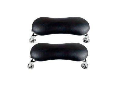 REPOSABRAZOS PARA UÑAS  ACERO INOXIDABLE Y CUERO 2UNI