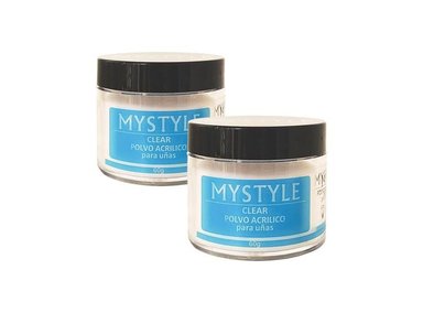 MYSTYLE POLVO ACRILICO CLEAR 30GR 2 UNID