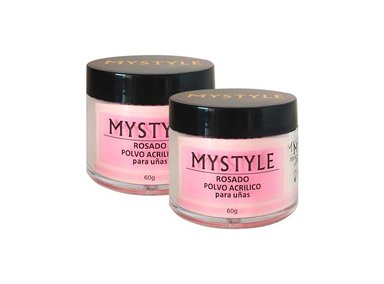 MYSTYLE POLVO ACRILICO PINK 30GR 2 UNID