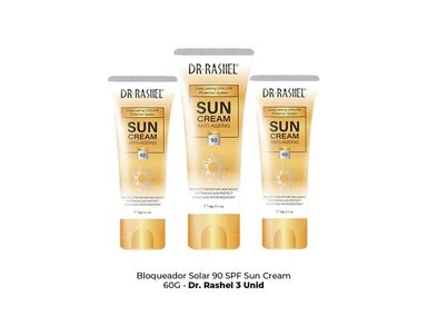3 UND BLOQUEADOR SOLAR 90 SPF SUN CREAM  DR RASHEL - 2