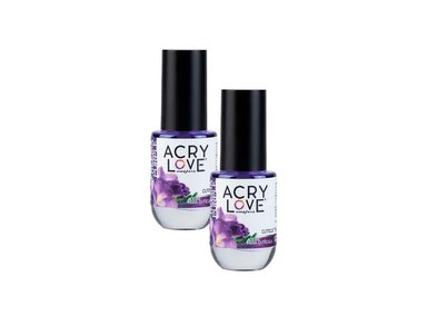 ACEITE PARA CUTÍCULA 14ML FREESIA VIOLETA - ACRYLOVE 2 UNID