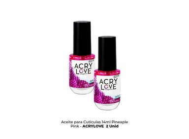 ACEITE PARA CUTÍCULA 14ML PINEAPLE PINK - ACRYLOVE 2 UNID - 2