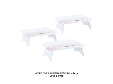 ACRYLOVE LAMPARA LED 24W - 3 UNID - 2