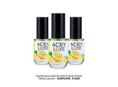 ACEITE PARA CUTÍCULA 14ML YELLOW LEMON - ACRYLOVE 3 UNID - 2