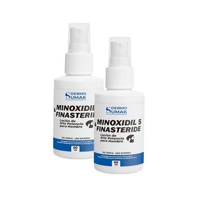 2 LOCION MINOXIDIL 5 Y FINASTERIDE 60ML DERMO SUMAK