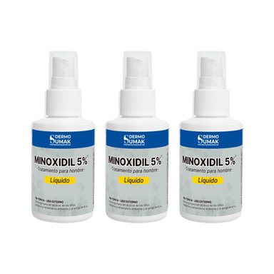 3 LOCION MINOXIDIL 5% 60ML DERMO SUMAK