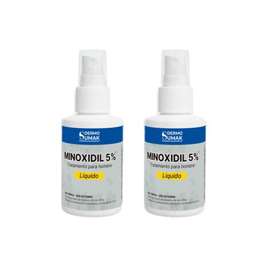 2 LOCION MINOXIDIL 5% 60ML DERMO SUMAK