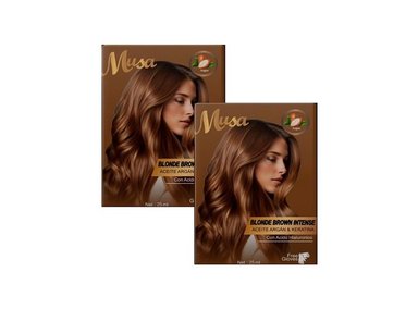 SHAMPOO TINTE MARRON CLARO INTENSO 5.3 25MLX10 SACHETS MUSA 2 UND - 1