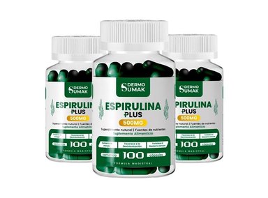 ESPIRULINA PLUS 500MG DERMO SUMAK 3 UND