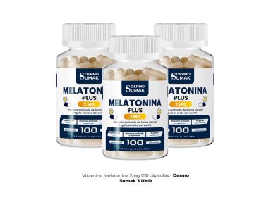 MELATONINA PLUS 2MG 100 CAPSULAS DERMO SUMAK 3 UND