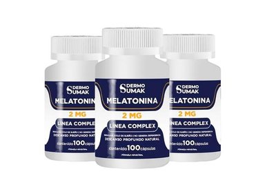 MELATONINA COMPLEX 2MG 100 CAPSULAS DERMO SUMAK 3 UND